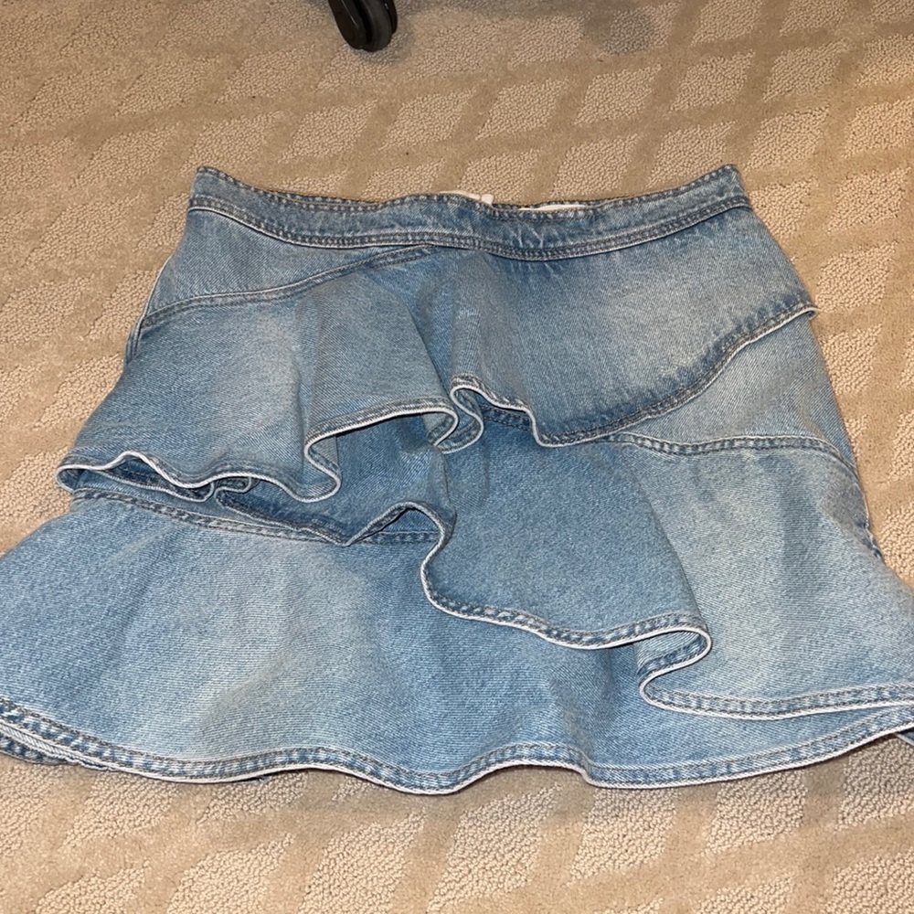 New Isabel Marant Etoile Coati Denim Blue Skirt sz 40